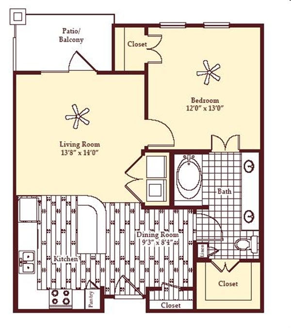 1BR/1BA - Portofino at Las Colinas