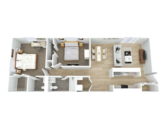 2 Bed, 1.5 Bath - Lighthouse Hill Apartments