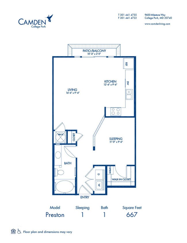 Floorplan - Camden College Park