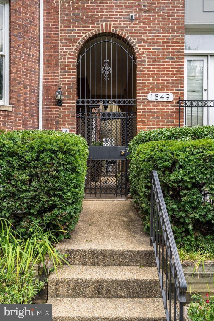 Gated Entry to the building - 1849 Kalorama Rd NW