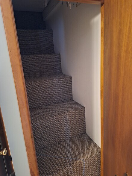 Stairs to Attic Storage - 220 Central Ave
