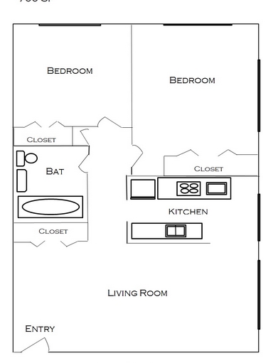 2BR/1BA - Como Lake Estates