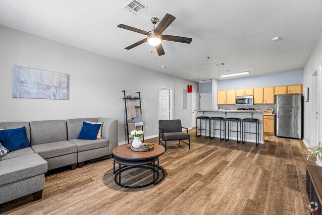 Kitchen and Living Room