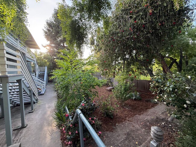 Building Photo - Top-Floor 1BD/1BA Apartment with Wood Ceilings, Garden Setting, and Easy North Berkeley BART Access