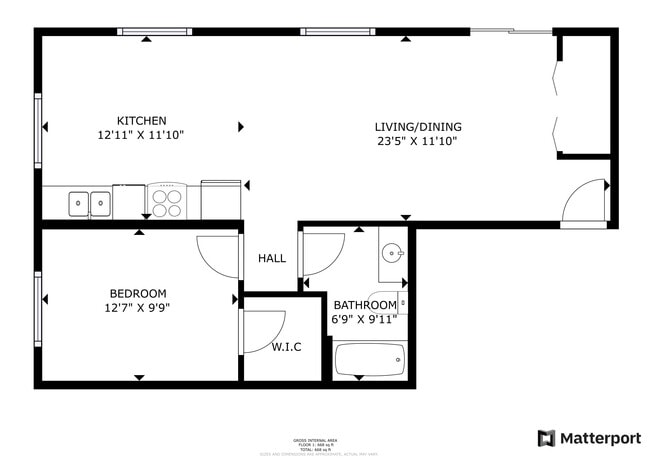 1BR, 1BA - Residence at Discovery Square