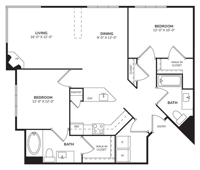 Floorplan - Pavona Apartments