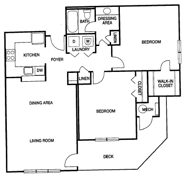 2BR/1BA - River West Condominiums