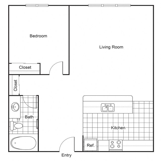 Floorplan - Blaisdell Apartments