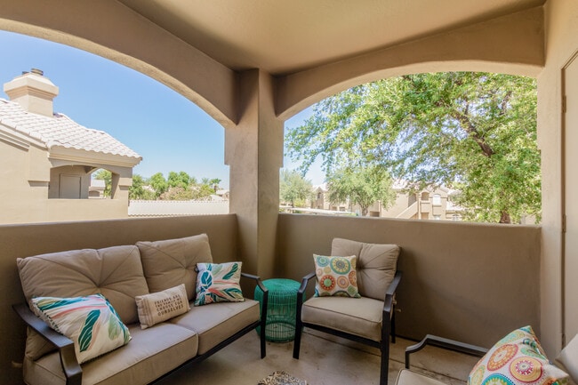 Covered Furnished Balcony - 5335 E Shea Blvd