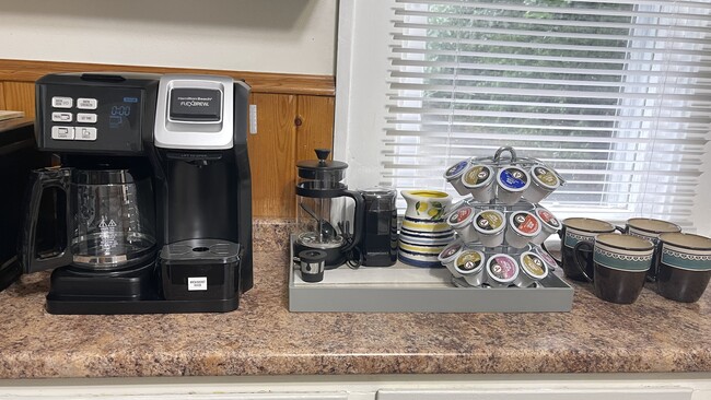 Coffee bar, Keurig, conventional drip, French press - 87 Shelbourne Rd