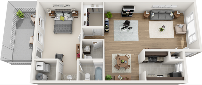 Floorplan - The Apartments at Carriage Pines