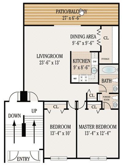 Floorplan - Woodbourne Apartments