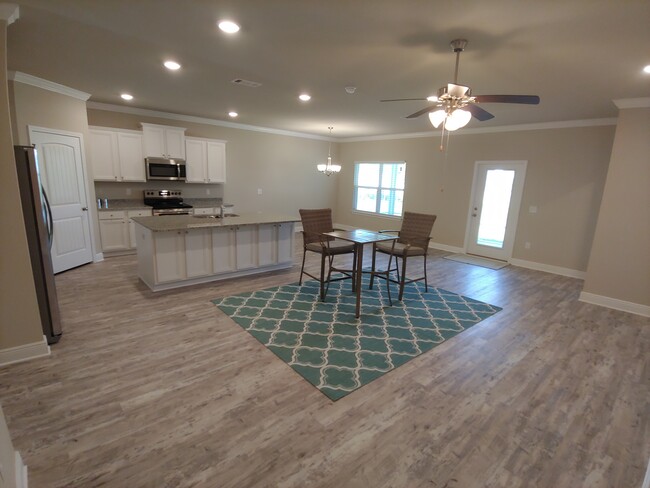 Open layout L/R, Kitchen, D/R - 133 Stonegate Drive