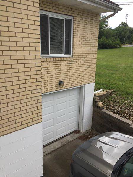 newly installed garage door 2017, new retaining wall 2018 - 3350 Gibsonia Rd