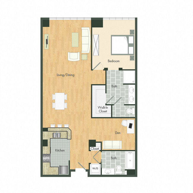 Floorplan - Aqua Via Apartments