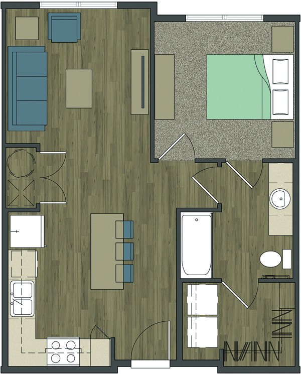 Floorplan - Cassie Gardens Apartments