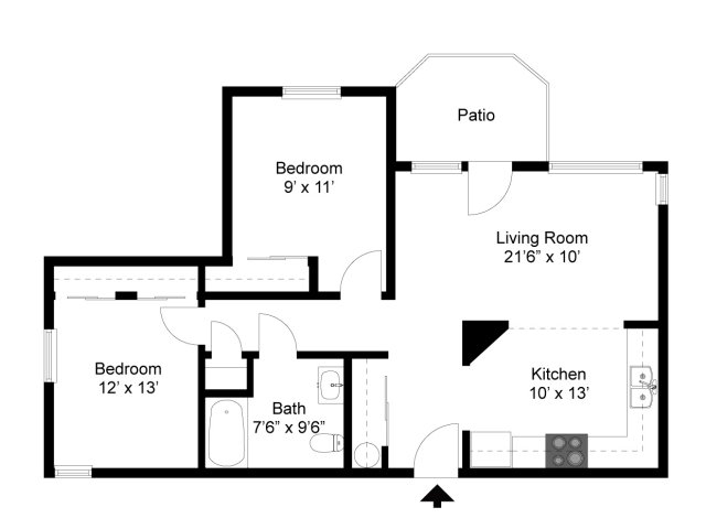 Two Bedroom - Windsong Senior Apartments