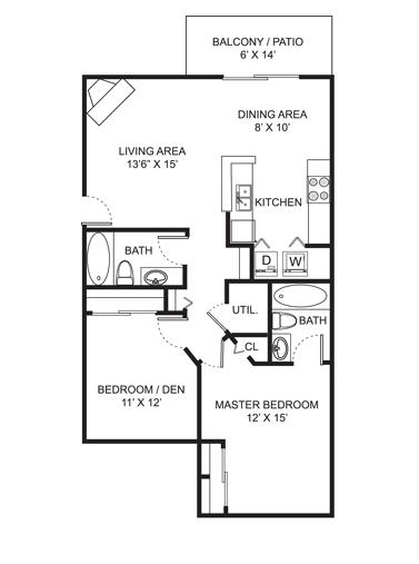 Floorplan - Perimeter Lakes Apartments