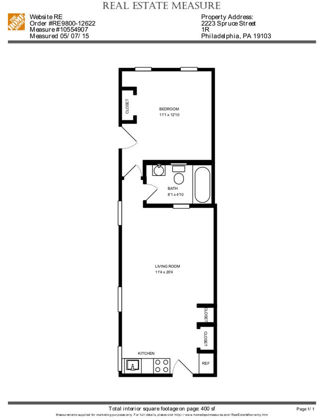 Floorplan - 2223 Spruce St