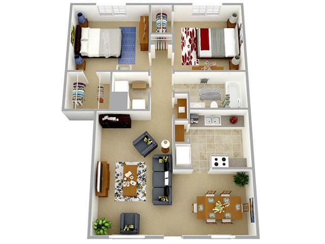 Floorplan - Woodbridge Apartments