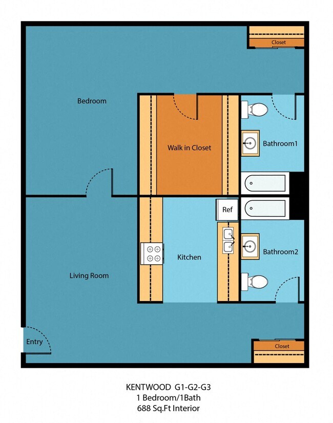 Floorplan - Kentwood Apartments