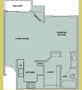 Studio - Parc Pointe Apartments