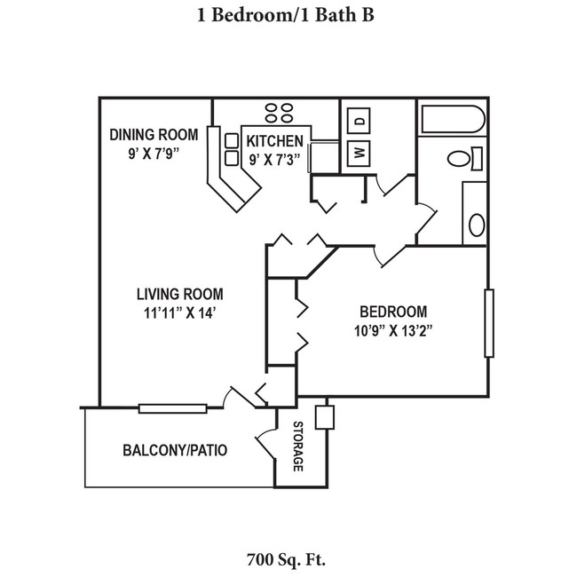 Floorplan - Eagle Crest Apartments