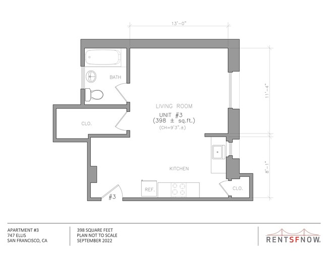 Floorplan - 747 Ellis