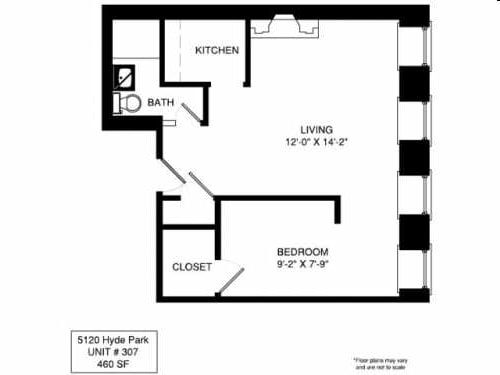Studio - 5120 S. Hyde Park Boulevard