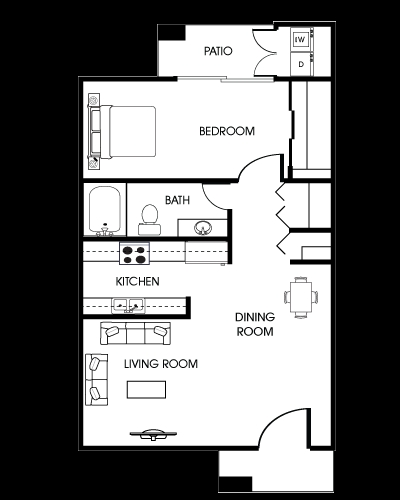 1BR/1BA - San Lucas Apartments