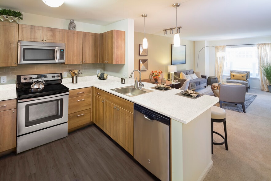 Kitchen and Living Room - Avalon Bear Hill