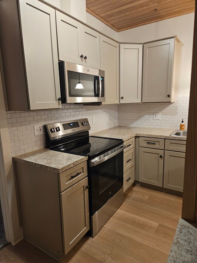 stove and microwave - 223 E 10th St