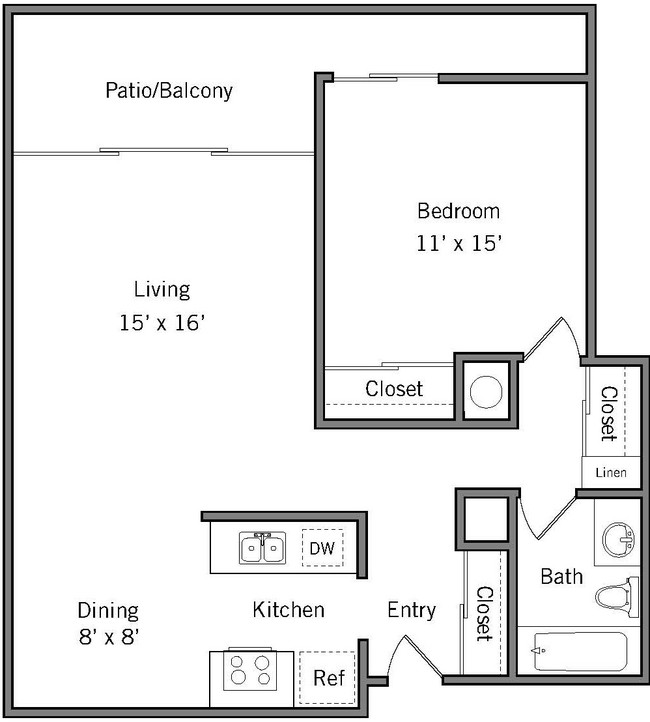 Floorplan - Americana Apartments