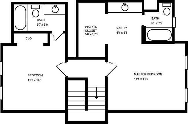 Elm: Second Floor 2 bedroom 2.5 bath - Glenwood Apartment Homes