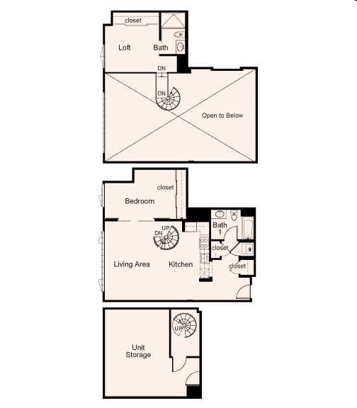1BR/2BA - One Ecker Place