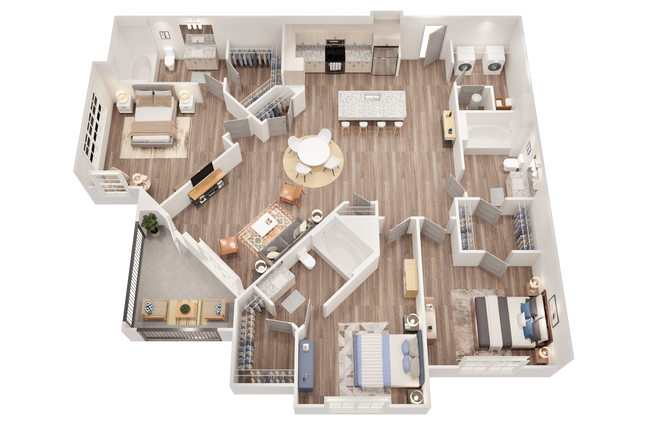Floorplan - The Samford Glenn Apartments