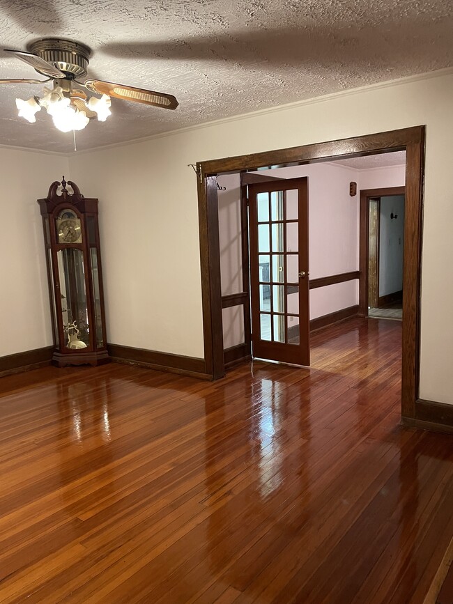 Living Room - Dining Room - gleaming hardwood floors - 340 Highland Ave