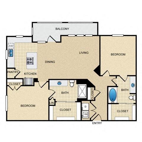 Floorplan - Ovation at Lewisville Apartment Homes