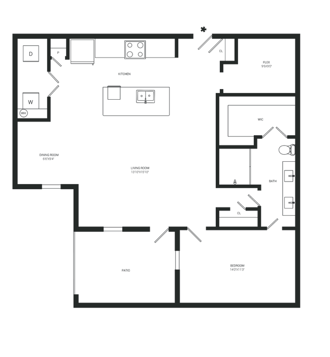 Floorplan - Gray Branch Apartments