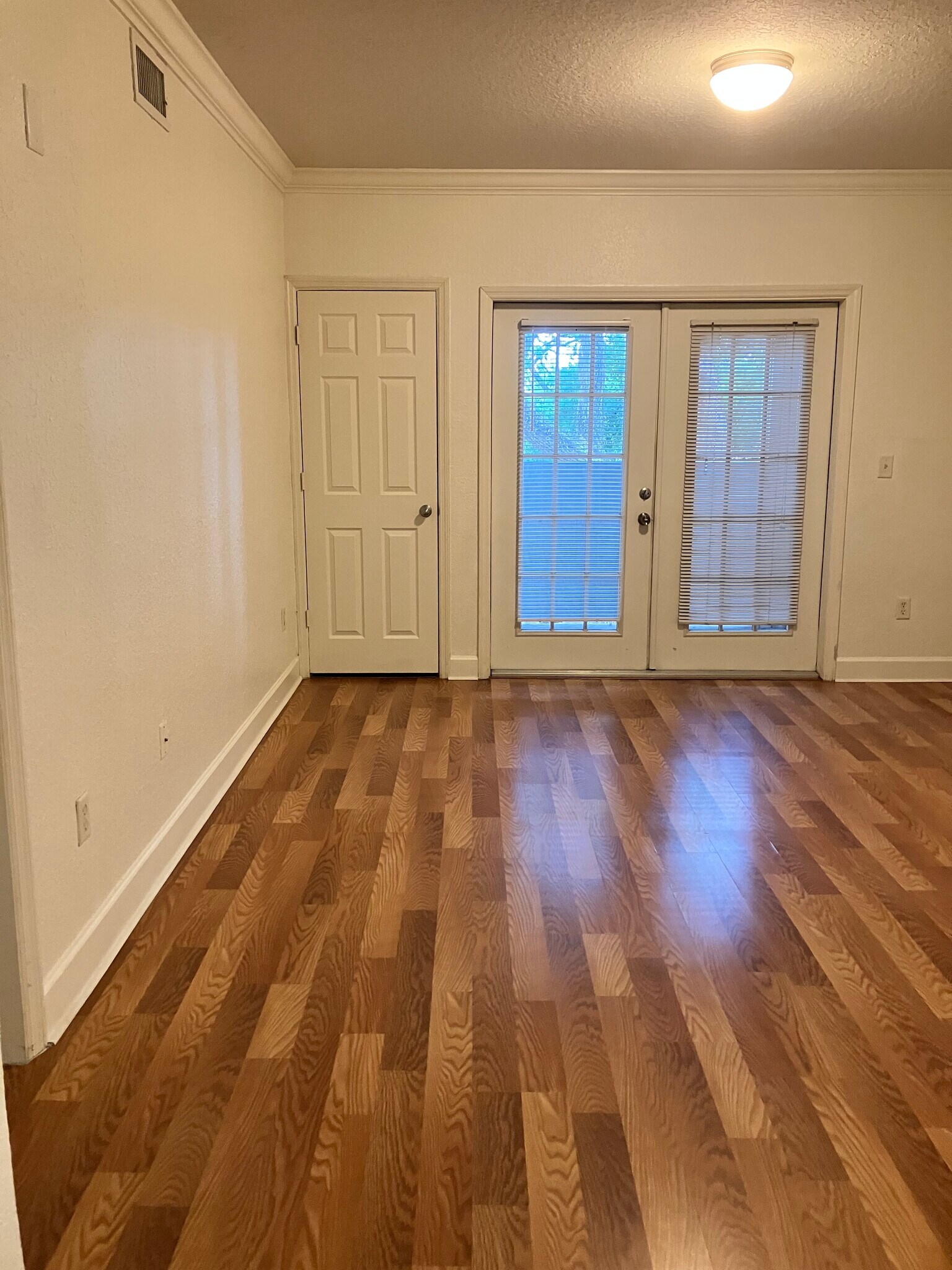 Living room with French doors and balcony - 304 E South St