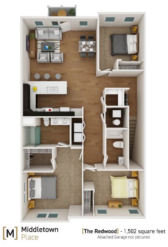 Floorplan - Middletown Place Apartments