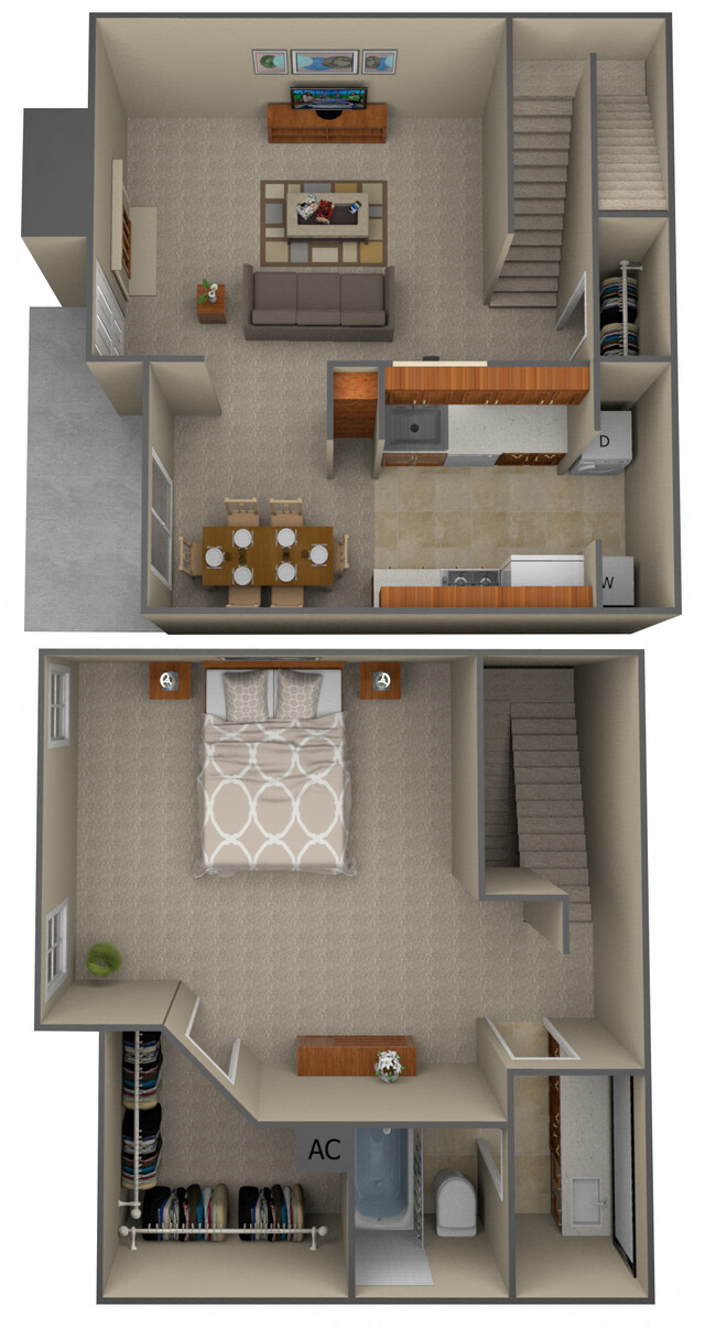 Floorplan - Four Winds Apartment Homes