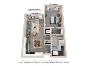 Building Photo - Unit G- Luxury 1 Bedroom 1 Bathroom with Juliet Balcony (55+)