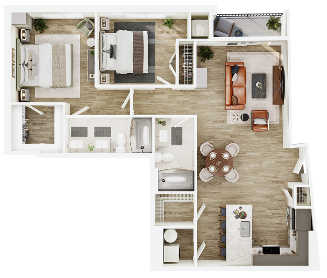 Floorplan - The Seventeen Hundred on East
