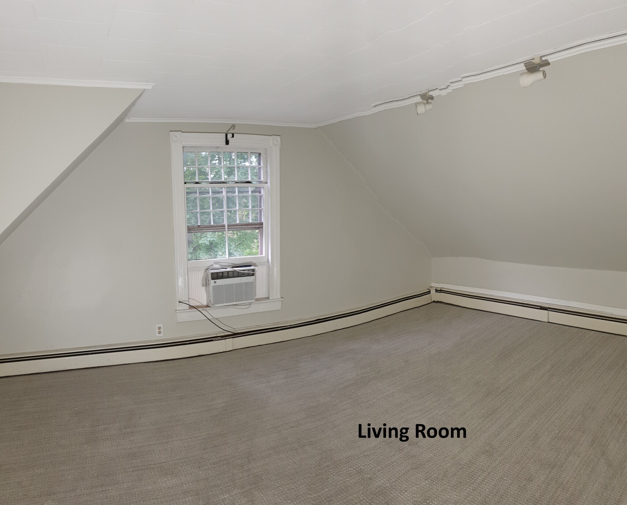 SurprisinGenerousgly spacious living room with new carpet, fresh paint all in a soft neutral palette - 412 Morris Ave