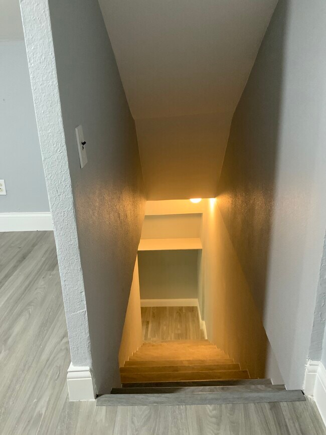 3rd floor closet space at the bottom at bottom of stairs - 3816 Byers Ave