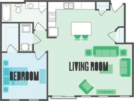 Floorplan - Monmouth Row Apartments