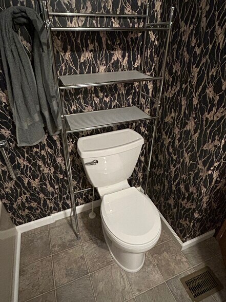 New toilet with multiple shelves for extra storage - 10975 E US Highway 64