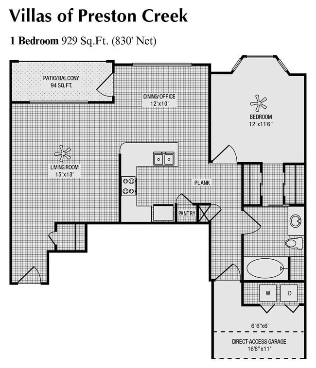 Floorplan - Villas Of Preston Creek