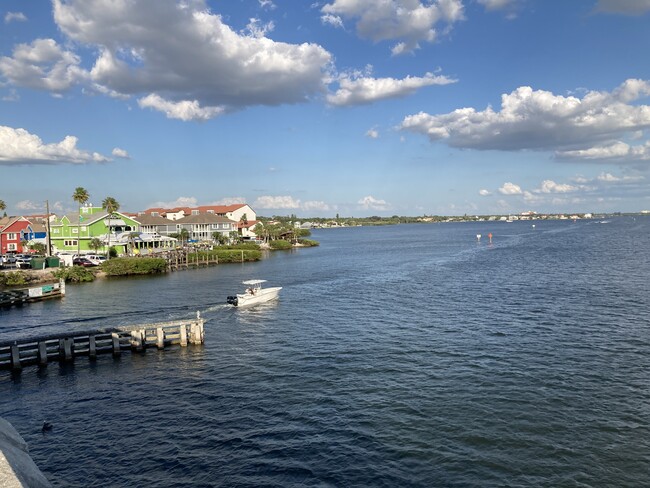 Boats, fish, dolphins pass as you walk over the bridge - 1642 Stickney Point Rd